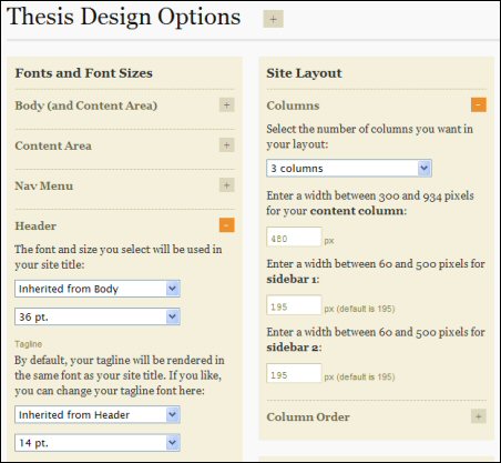 thesis custom body css